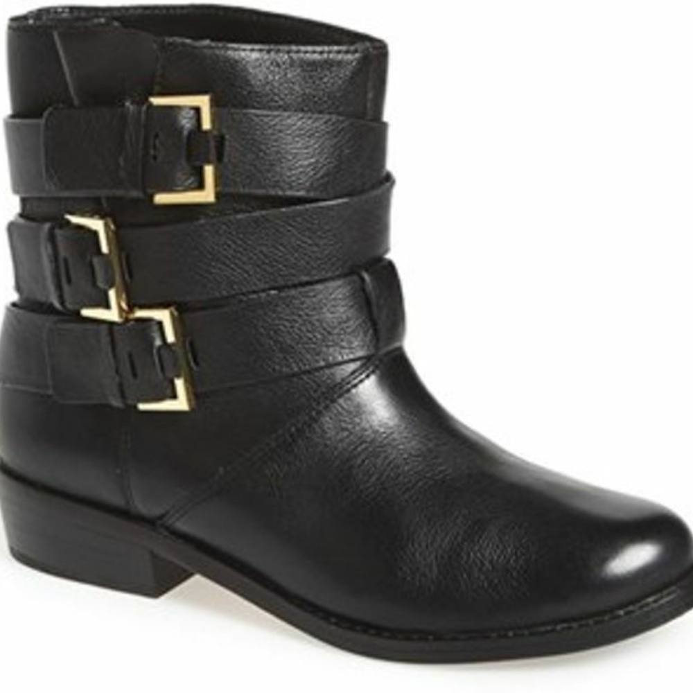 Ted Baker NOKIT Triple Buckle Leather Ankle Boots - Size 37 / 7 NEW - Picture 2 of 8